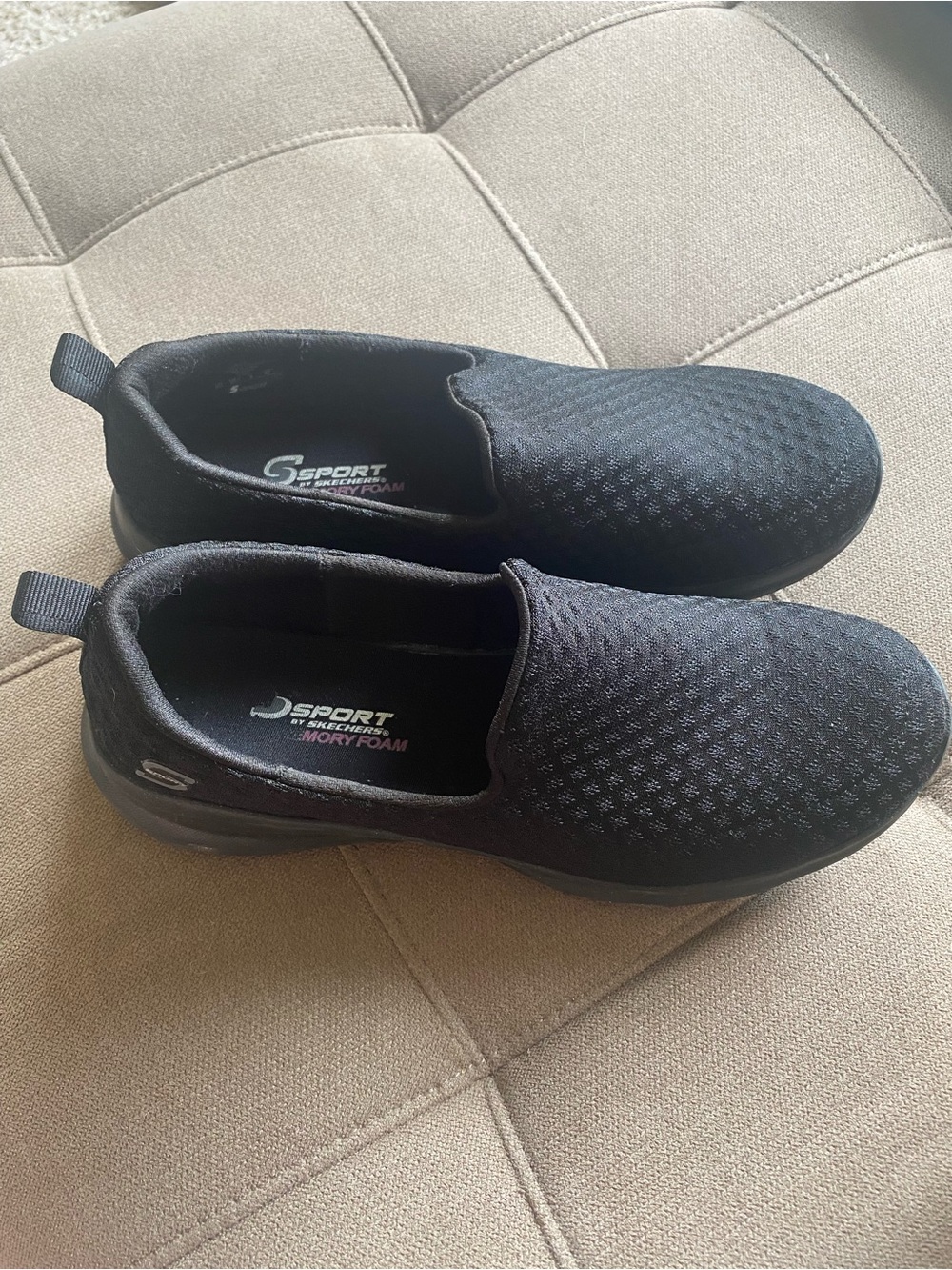 Skechers Women’s Black Slip-On Memory Foam Sneakers